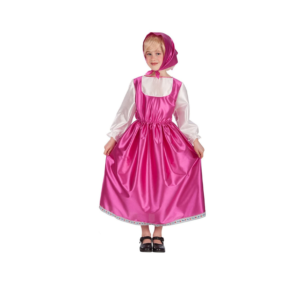 Vestito Carnevale Masha 4-5 Anni Cancelleria Party Papiro Ercolano