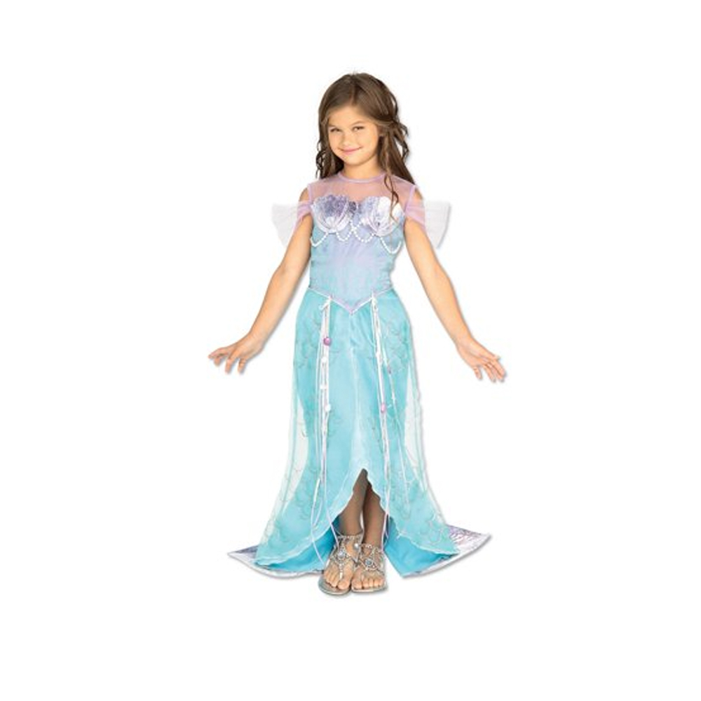 Vestito Carnevale Sirenetta 3-4 Anni Cancelleria Party Papiro Ercolano