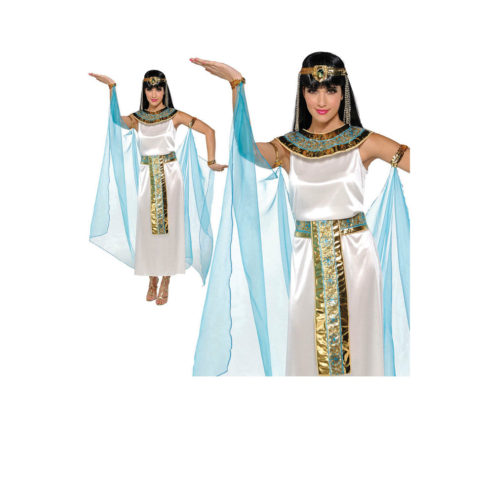 COSTUME CARNEVALE CLEOPATRA TG S VESTITO COMPLETO CON ABITO