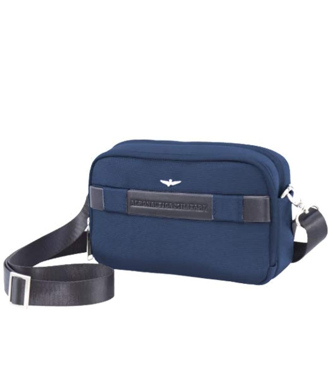 Pochette Uomo Blu in ecopelle con logo