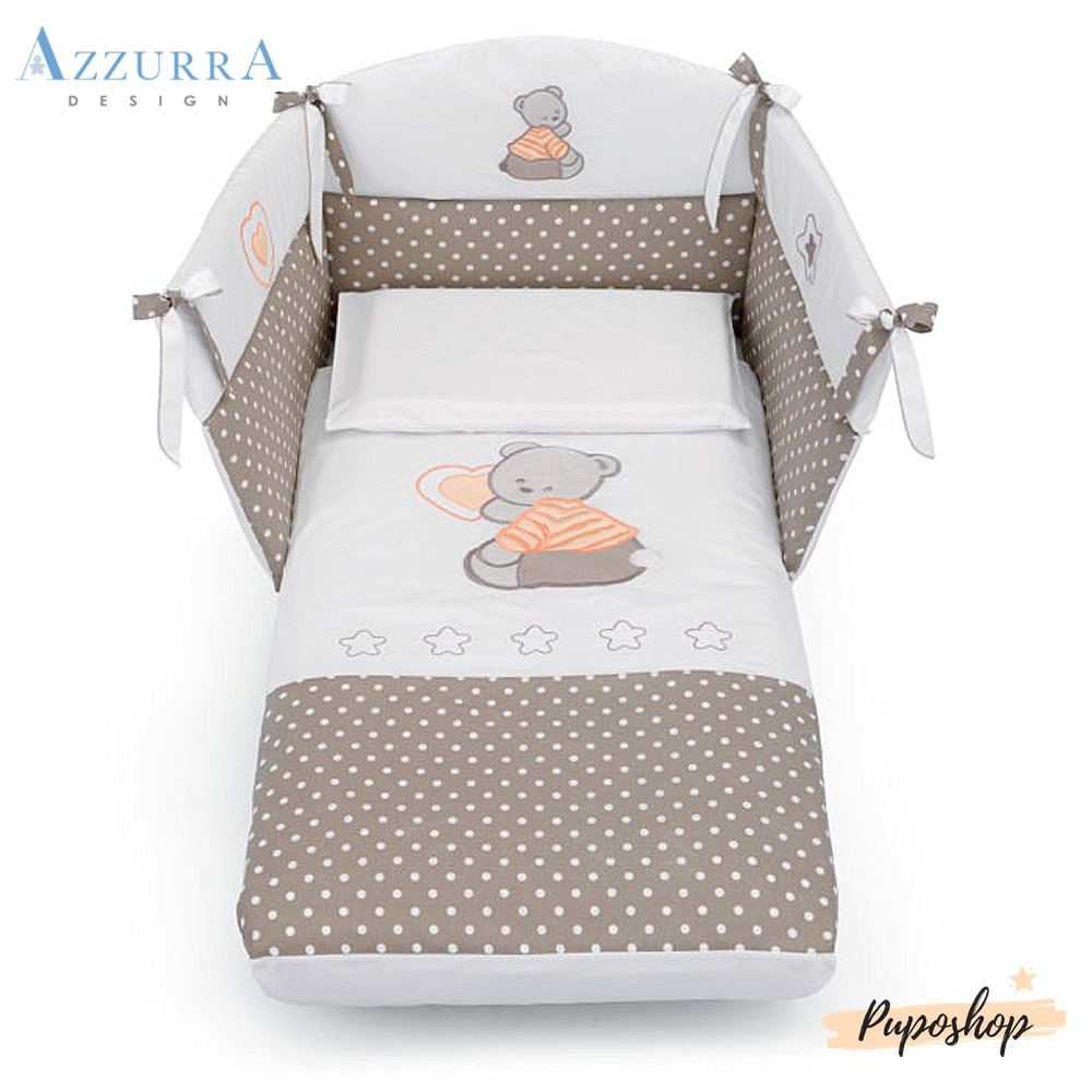 Piumone Paracolpi per lettino linea Cuore Stelle by Azzura Design