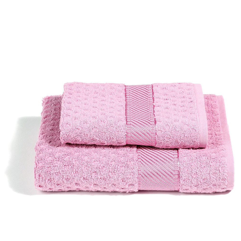 Asciugamano Caleffi Minorca Rosa Fard - Cotone Super Morbido, 1000514 - Foto 5