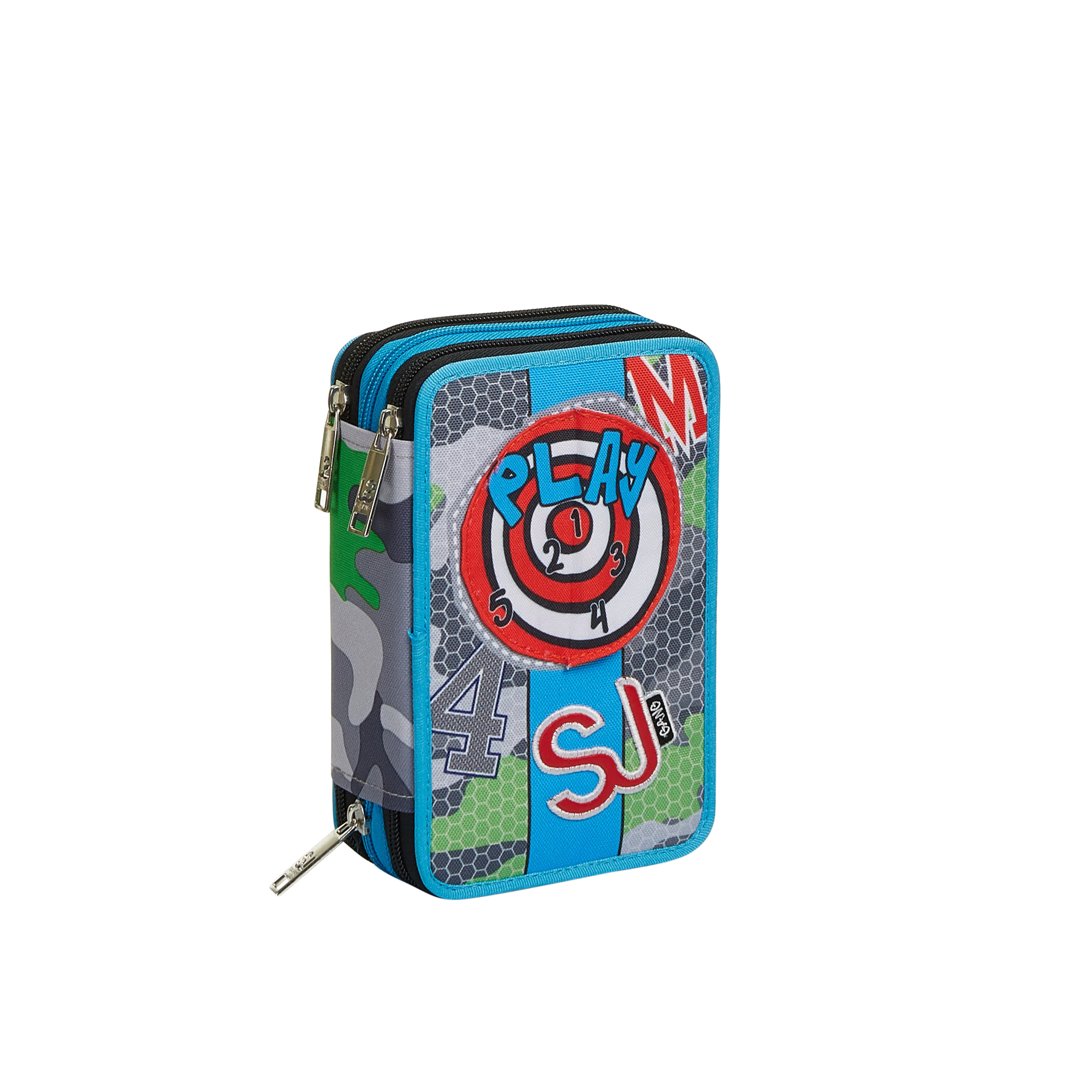 Seven 3 SCOMPARTI ZIP SJ GANG FACCE DA RAGAZZO - Astuccio - multicolore 