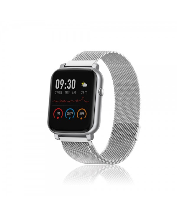 Smartwatch con cinturino acciaio sale