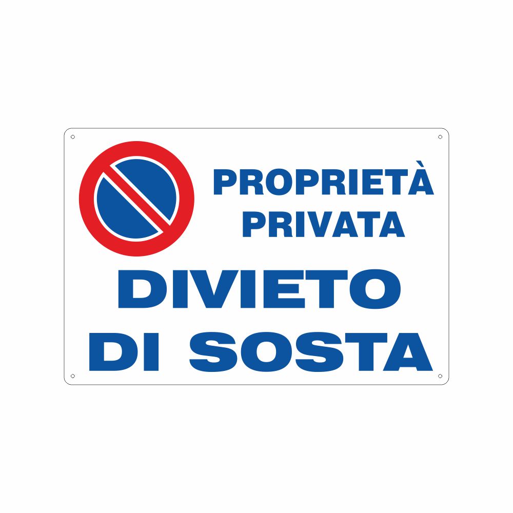 Cartello all. proprieta' privata divieto di accesso in offerta in