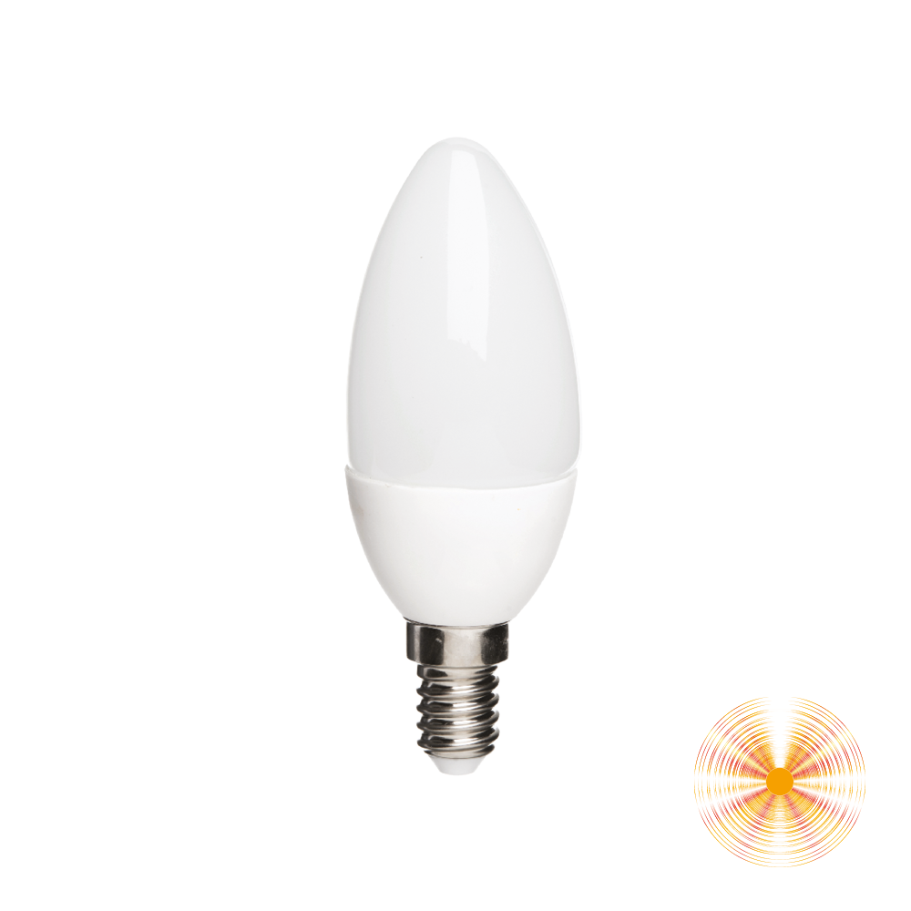 VIPLED - SET di 10 LAMPADINE LED - CANDELA C37 E14 - 8.5W EQUIVALENTI A