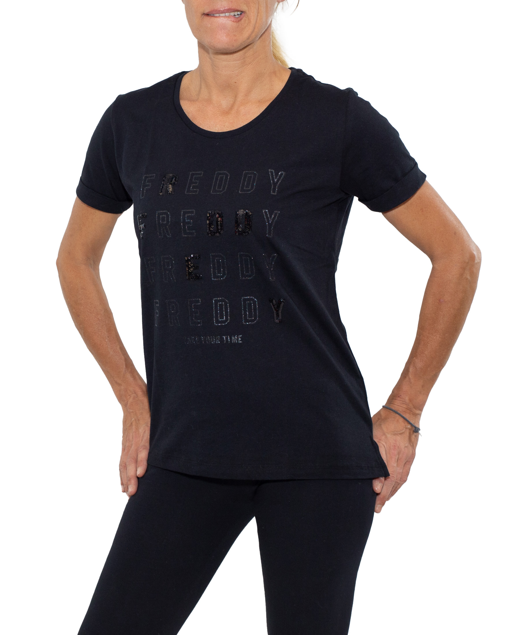 FREDDY t-shirt nera donna