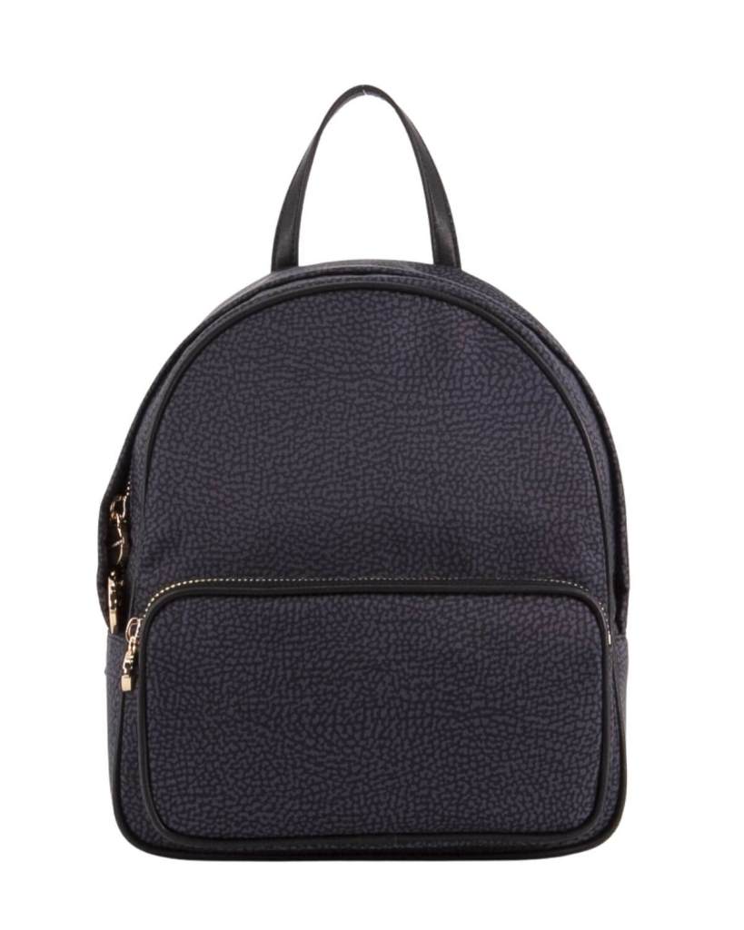 ZAINO BORBONESE MEDIUM IN NYLON OP RICICLATO 933027I15 100 NERO |  Pelletterie Reginato