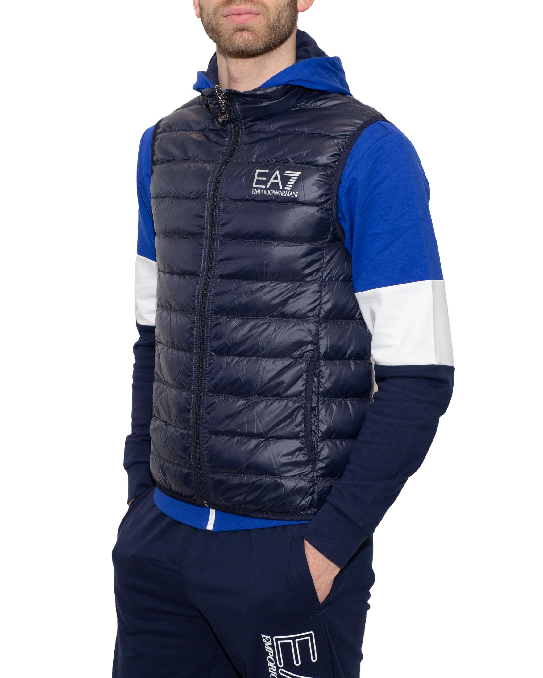 Ea7 hot sale bodywarmer blue