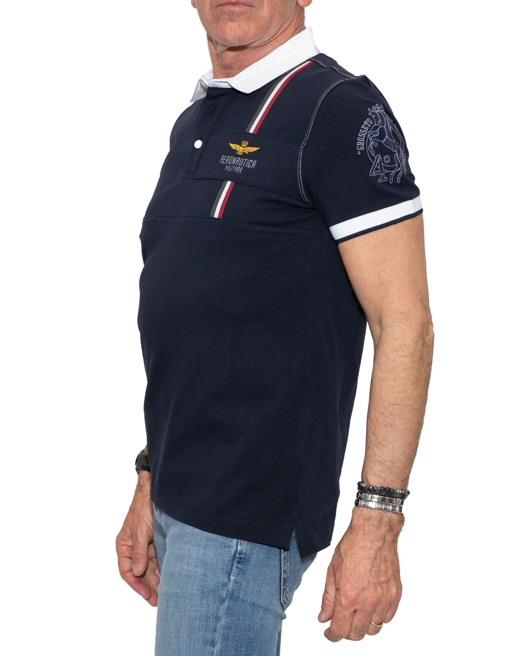 AERONAUTICA MILITARE POLO DA UOMO Albiero Sport