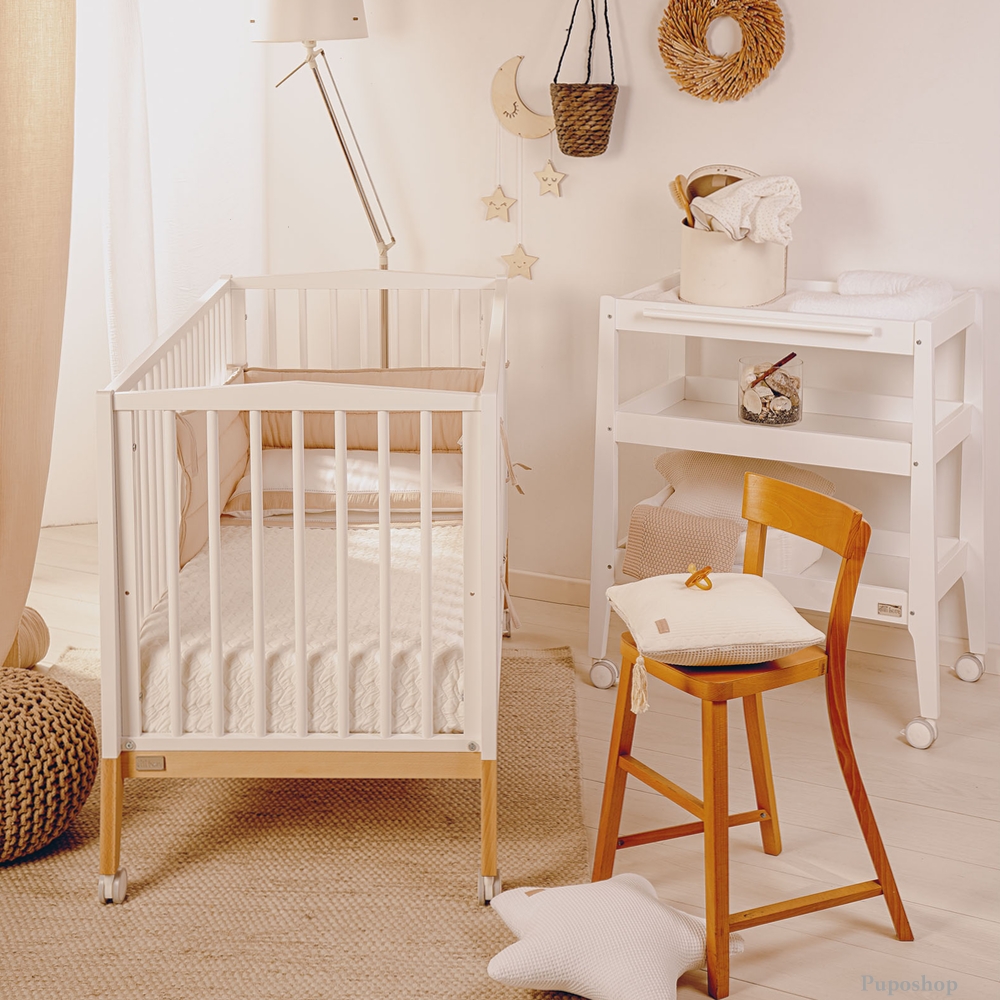 Mobile Nursery Fasciatoio e Bagnetto con ruote - Childhome