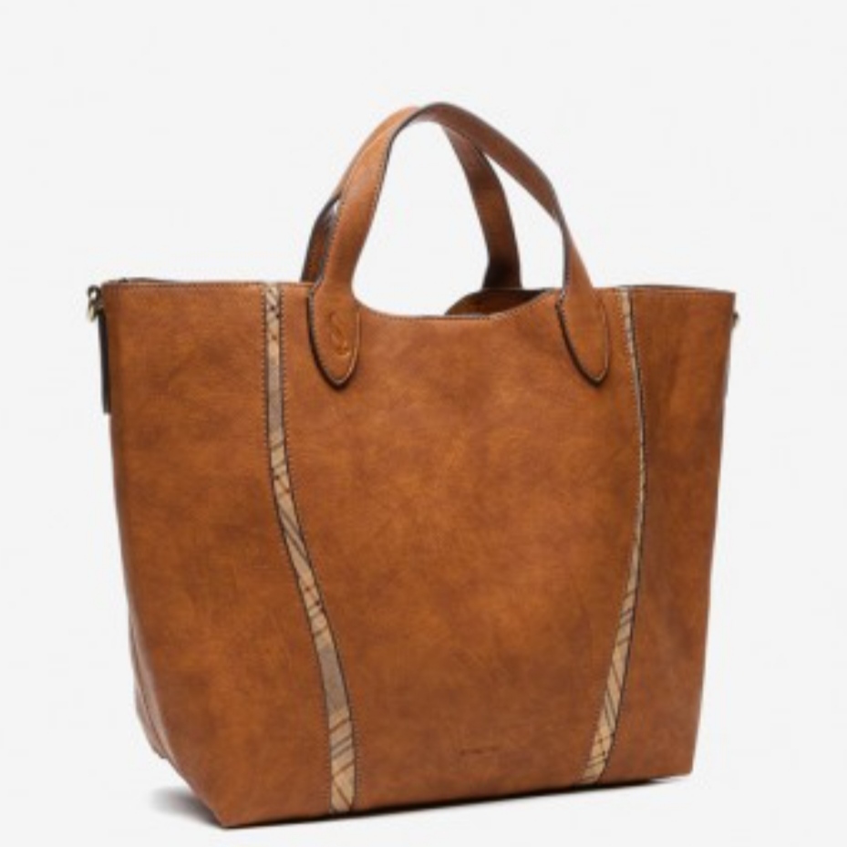 BORSA SHOPPER GRANDE DA DONNA COLOR COGNAC LINEA NAFIS