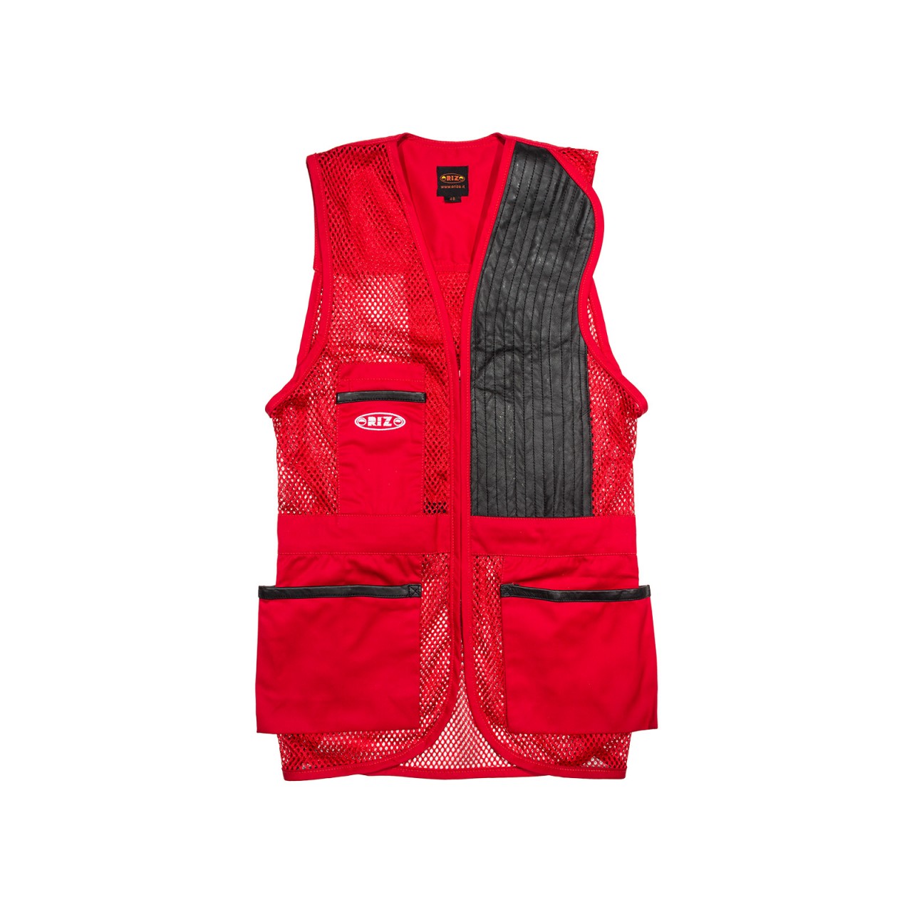 Left handed outlet trap shooting vest