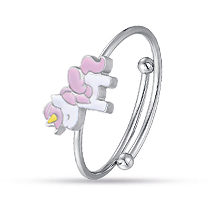 BRACCIALE ACCIOIO BIMBA ROLLÒ CON TRE FIORI LUCABARRA JUNIOR