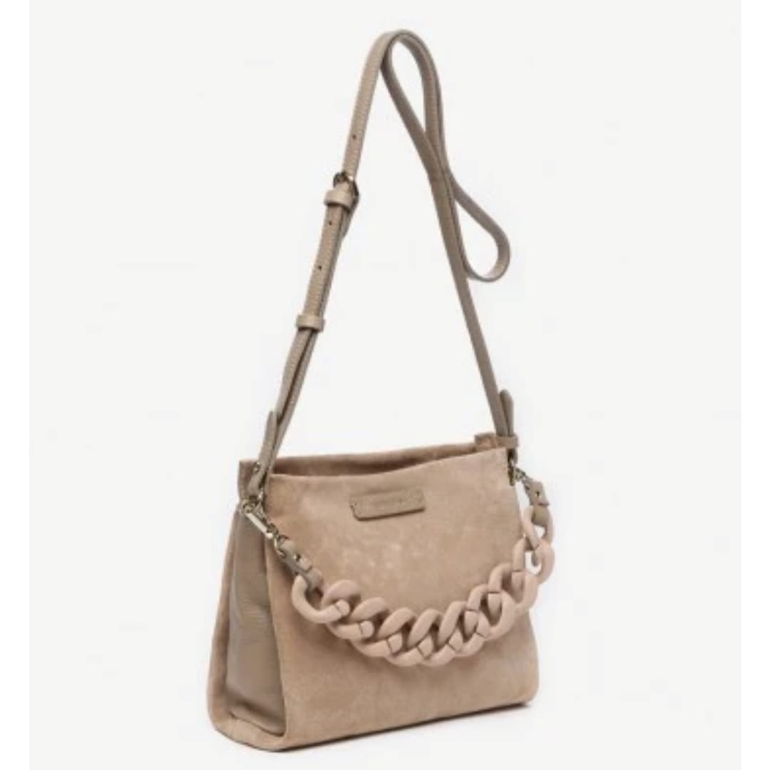 Borsa hot sale beige scamosciata