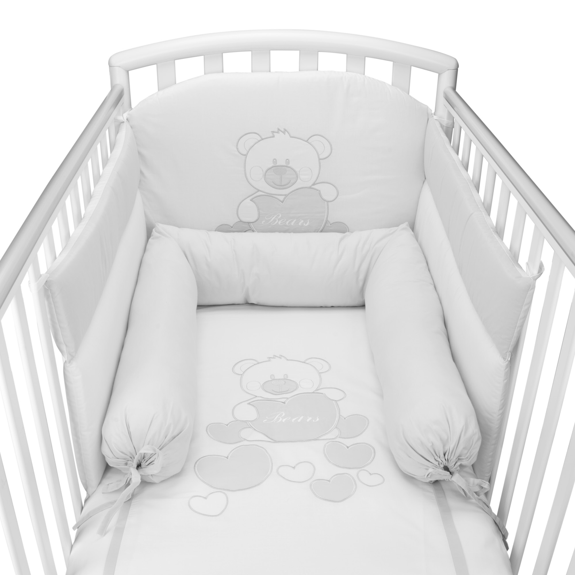 BabySanity® Avvolgente Paracolpi Lettino Lati Lunghi Made In Italy