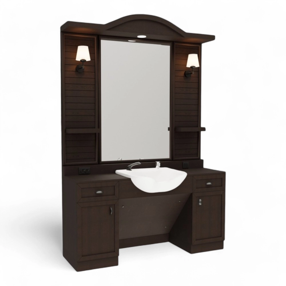 POSTAZIONE BARBIERE | ELEGA.BR | VENGE' CON CERAMICA BIANCA