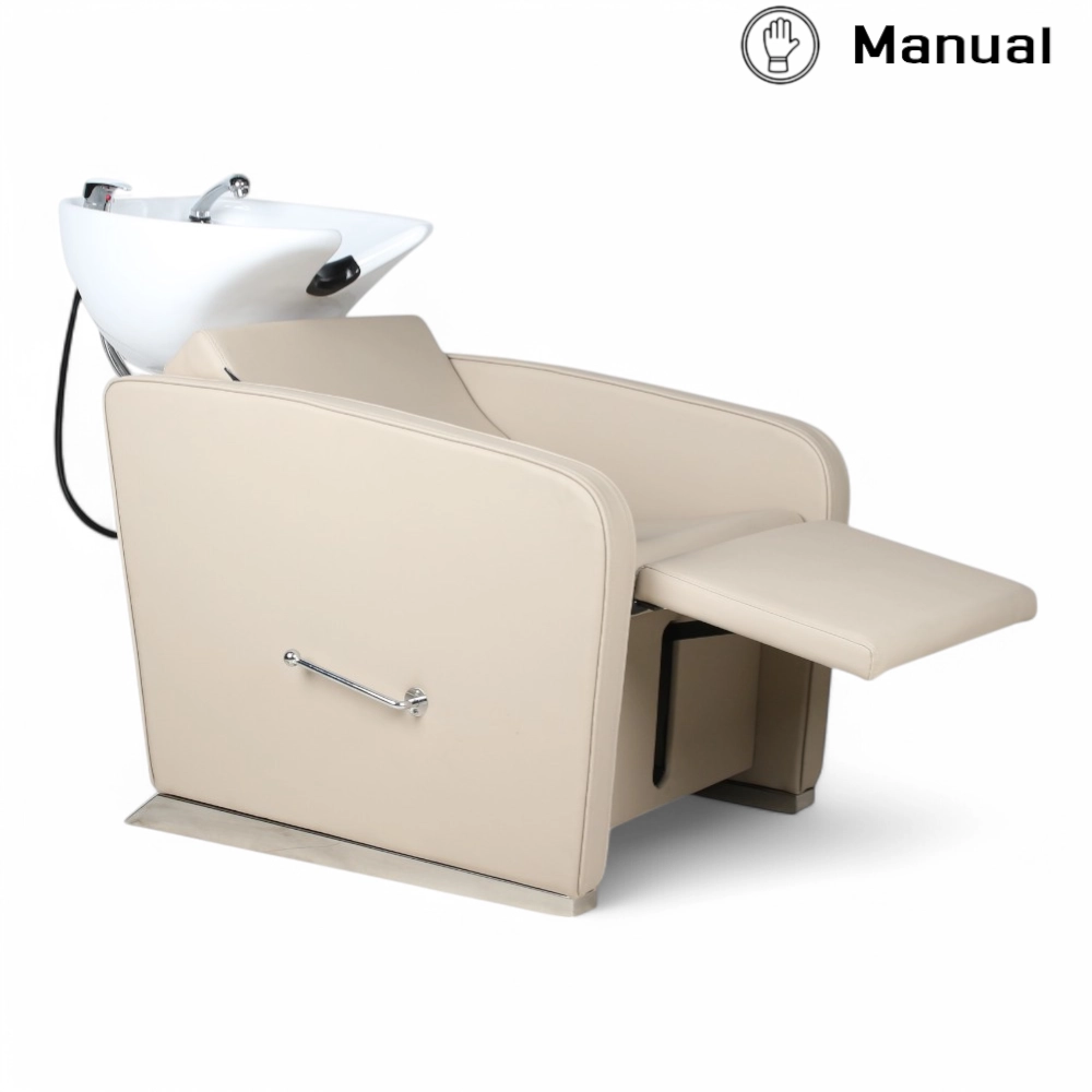 LAVATESTA PARRUCCHIERE | NEO.FN | SIMILPELLE BEIGE CON ALZA GAMBE MANUALE