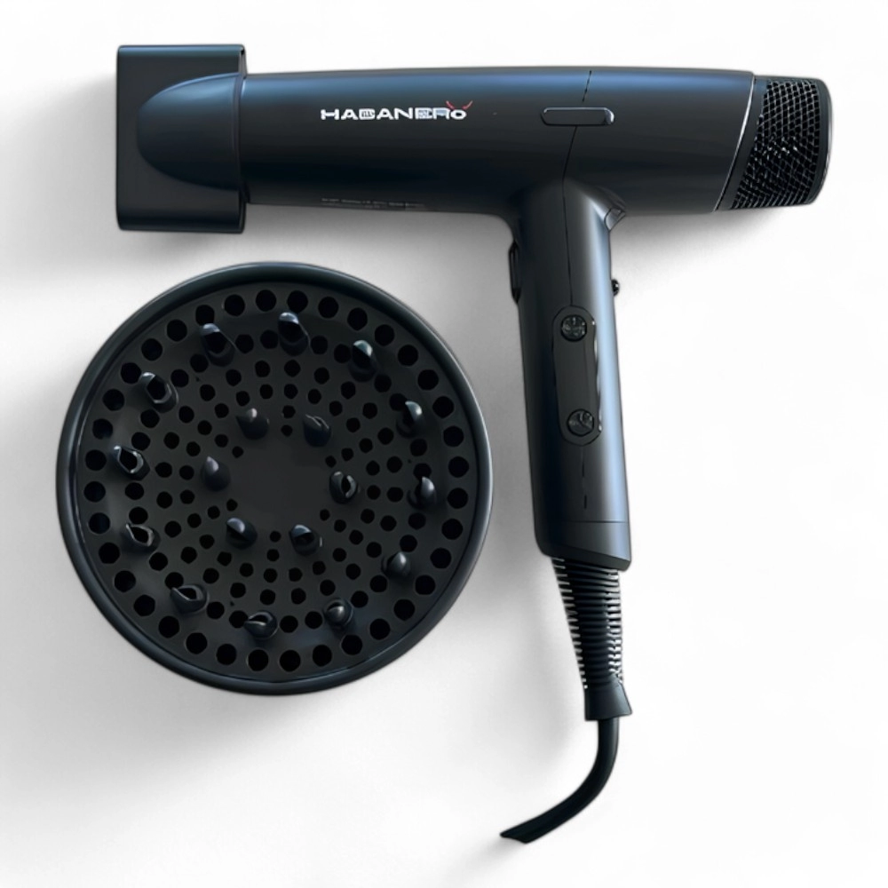 ASCIUGACAPELLI PROFESSIONALE | HABANERO.EP | MOTORE ULTRALEGGERO DA 1800W SISTEMA PULIZIA INTEGRATO