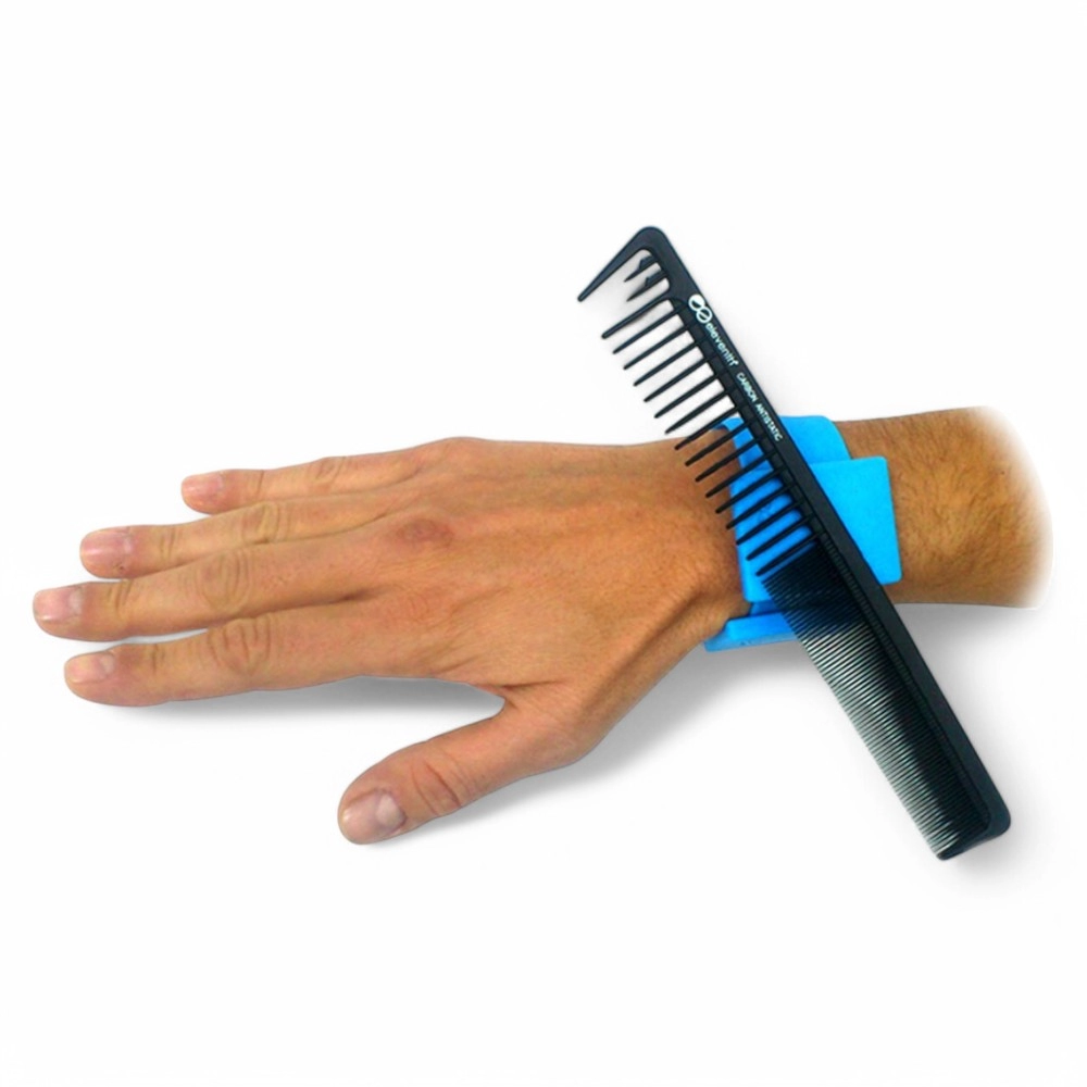 KIT PROFESSIONALE | ELEVENTH.BL | BRACCIALE MAGNETICO NERO CON KIT DI 4 PETTINI IN CARBONIO