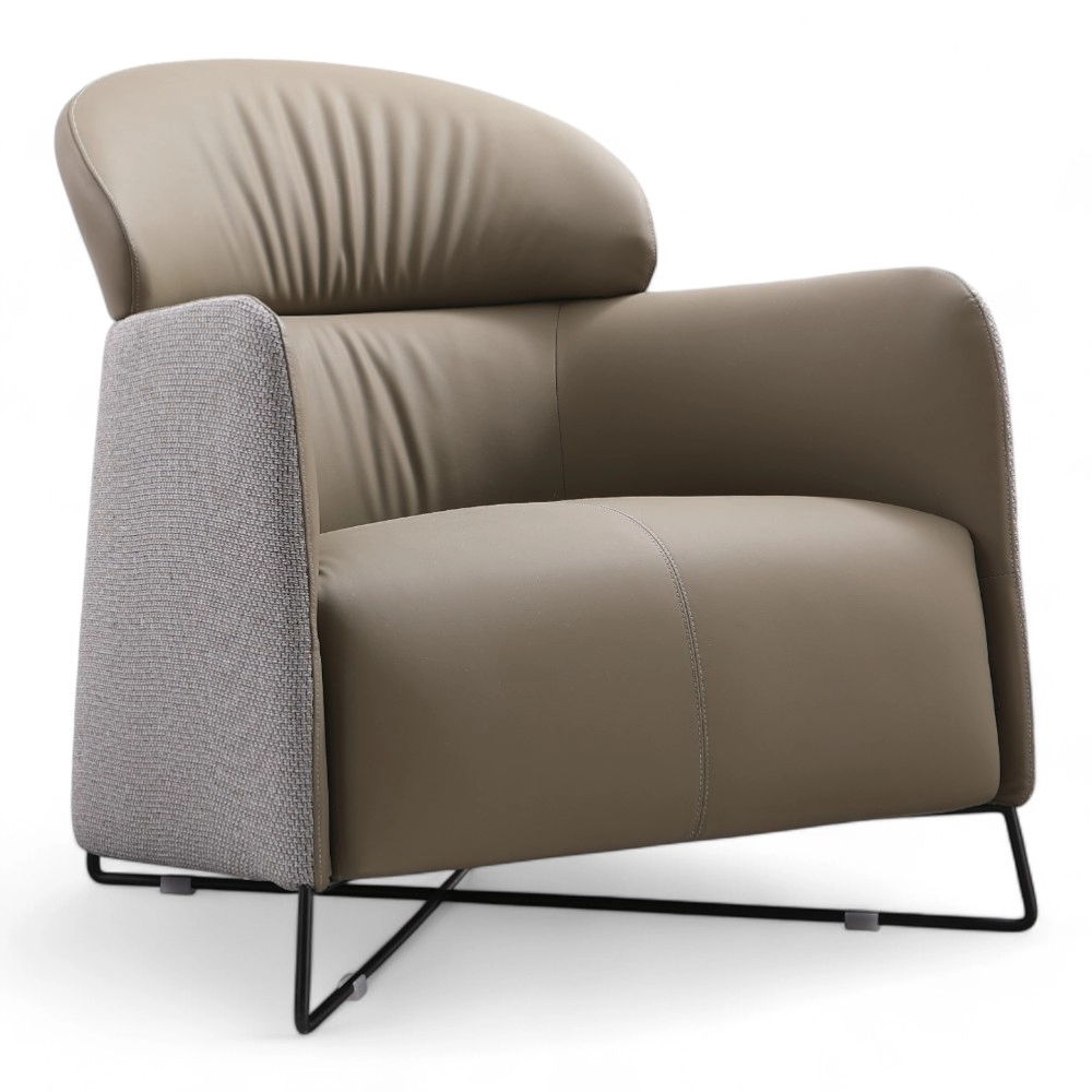 POLTRONA | NIMBU.PR | SIMILPELLE GRIGIA