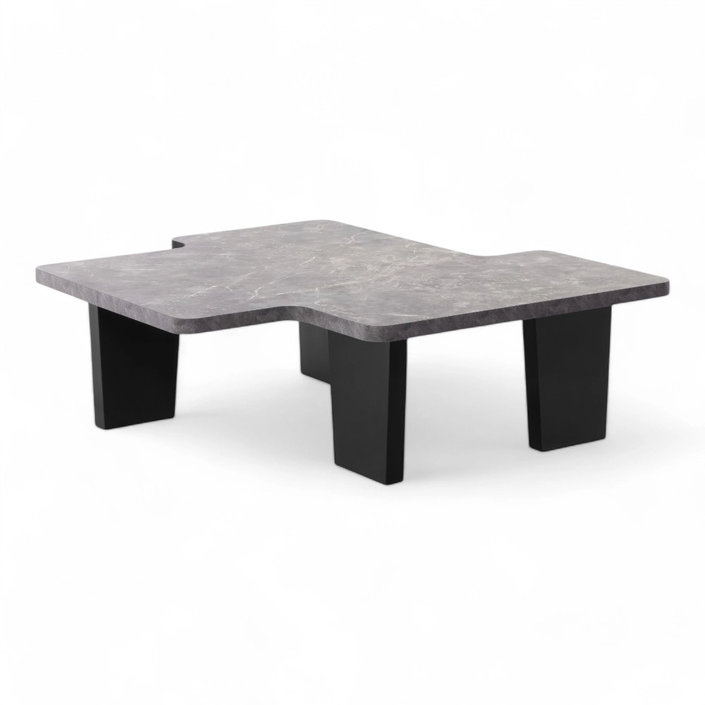 TAVOLINO | FLUX.RN | MELAMMINA ED ACCIAIO NERO