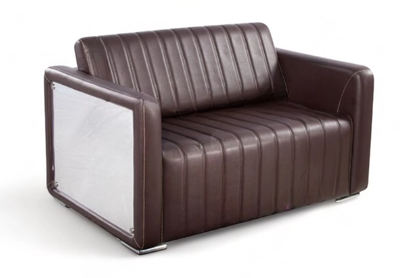 DIVANO | MIRROR.HG | SIMILPELLE TESTA DI MORO