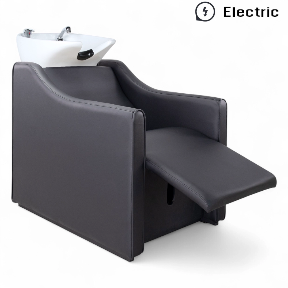 LAVATESTA PARRUCCHIERE | SOON.FN | SIMILPELLE NERA CON ALZA GAMBE ELETTRICO