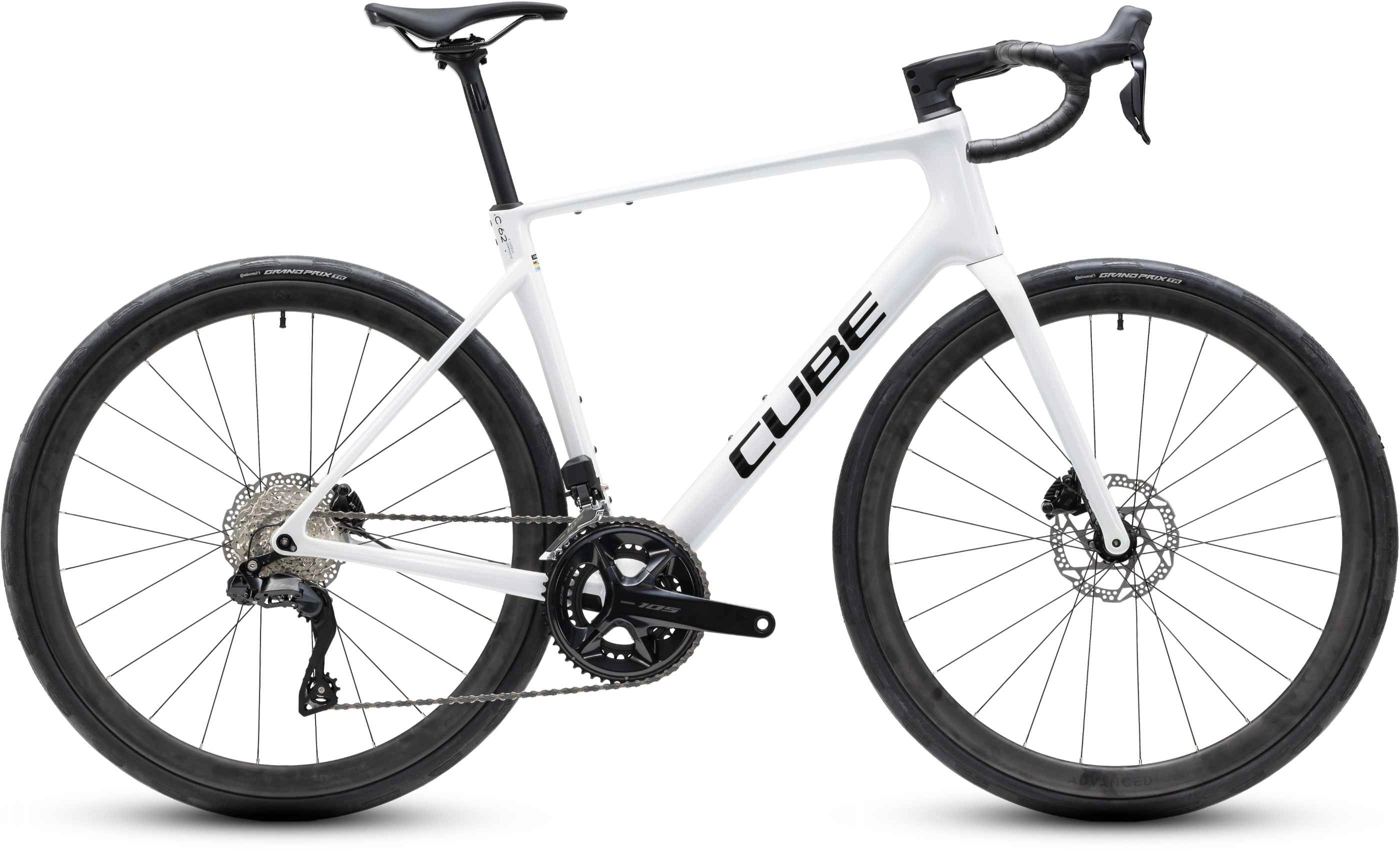 Cube Attain C:62 SLX metallicwhite´n´black