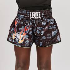 LEONE PANTALONCINO BAMBINI KICKBOXING MUAY THAI MOD. ABJ20