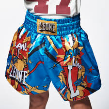 LEONE PANTA THAI JUNIOR HERO ABJ02 PANTALONCINI BAMBINI KICKBOXING MUAY THAI