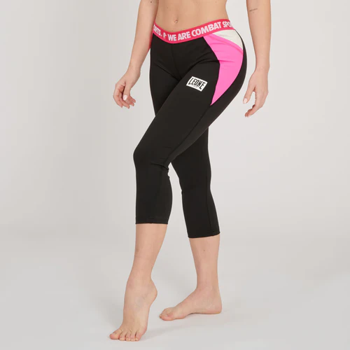 LEONE LEGGINGS DONNA MOD. CAPRI LOGO WACS ABX149 