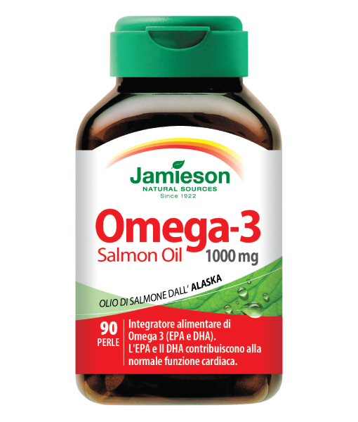JAMIESON OMEGA 3 SALMON OIL 90 PERLE Benvivo