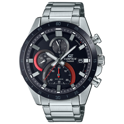Casio Orologio Uomo Edifice - Design Senza Tempo, Cronografo, Cassa In Acciaio Inox, Vetro Minerale, Impermeabile 10 Bar (100 Metri), Movimento Al Quarzo