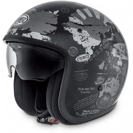 PREMIER Vintage TR9 Casco Jet - Nero