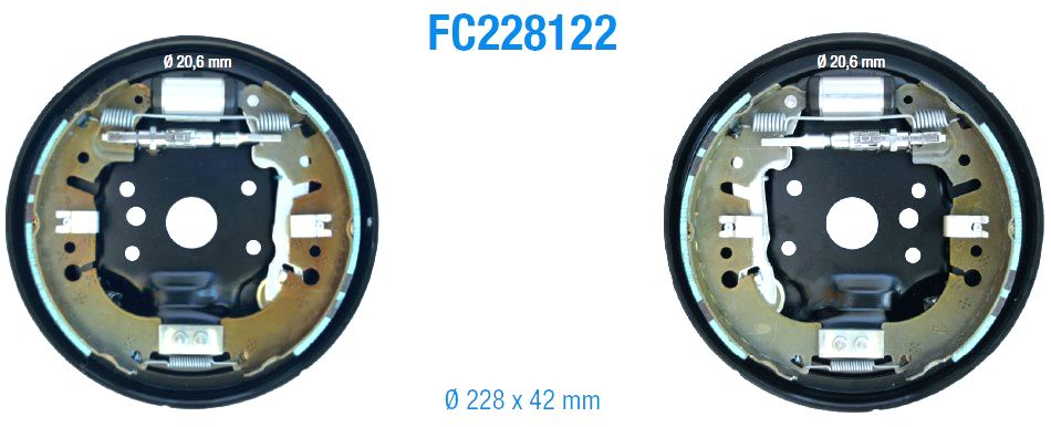Kit frenante scatola tre 85mm nero