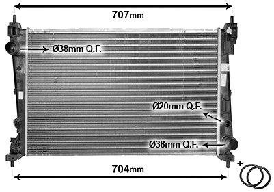 Radiatore Acqua Motore Compatibile Con Fiat Punto, Alfa Mito E Altri Modelli - Ricambio Di Qualità - Foto 5