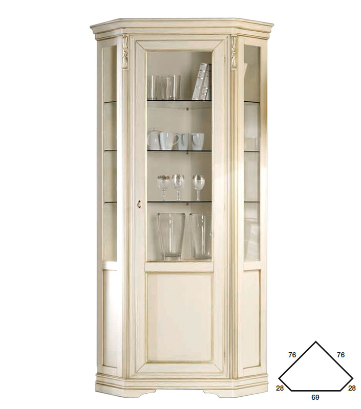 1 Joli Meuble d'Angle Doré et volutes