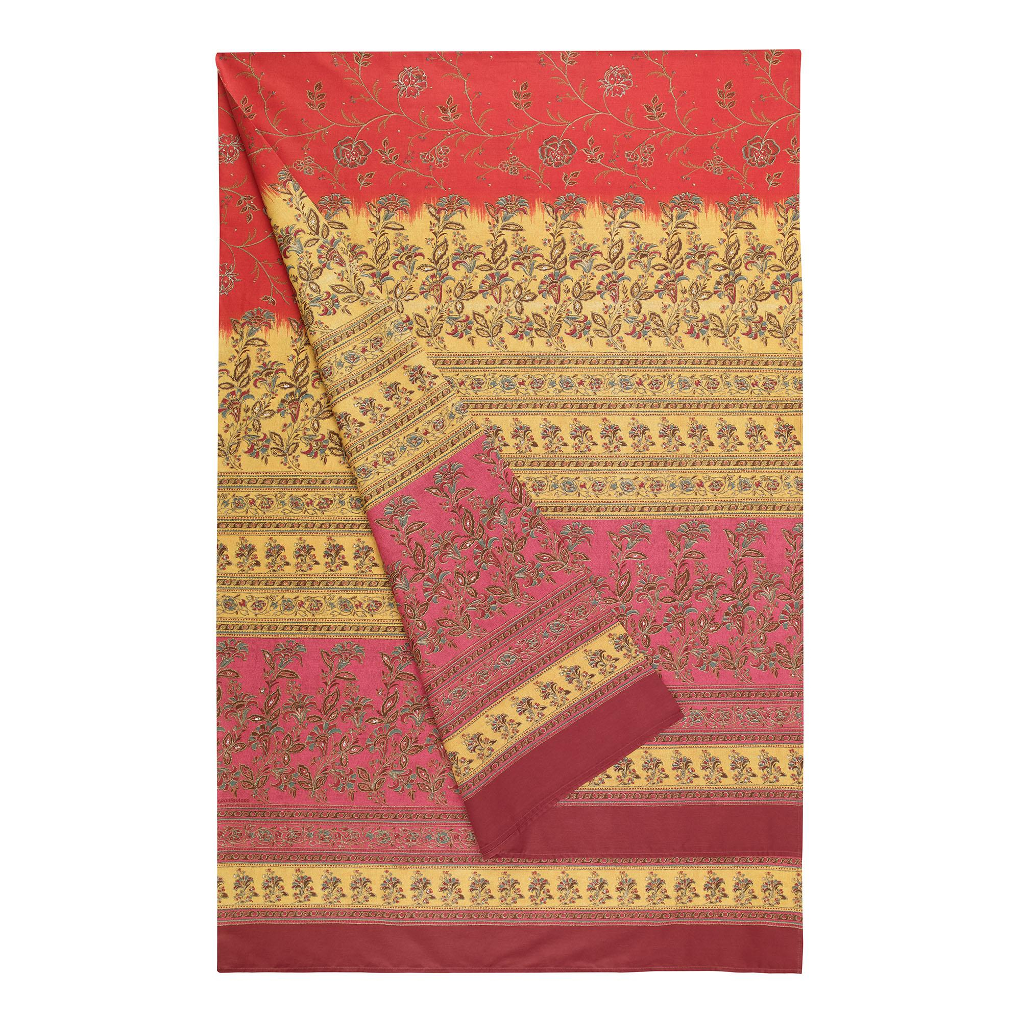 Copridivano Telo Arredo Bassetti Granfoulard MONTEFANO R1 3 misure Rosso