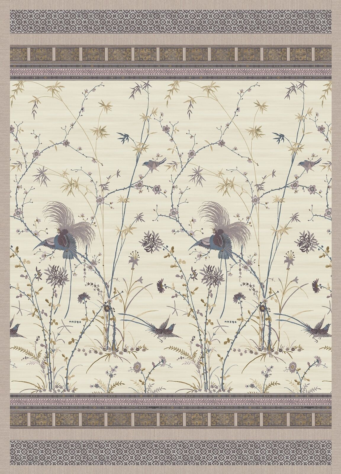 Plaid Coperta Granfoulard Bassetti FONG 41 240x250 grigio beige