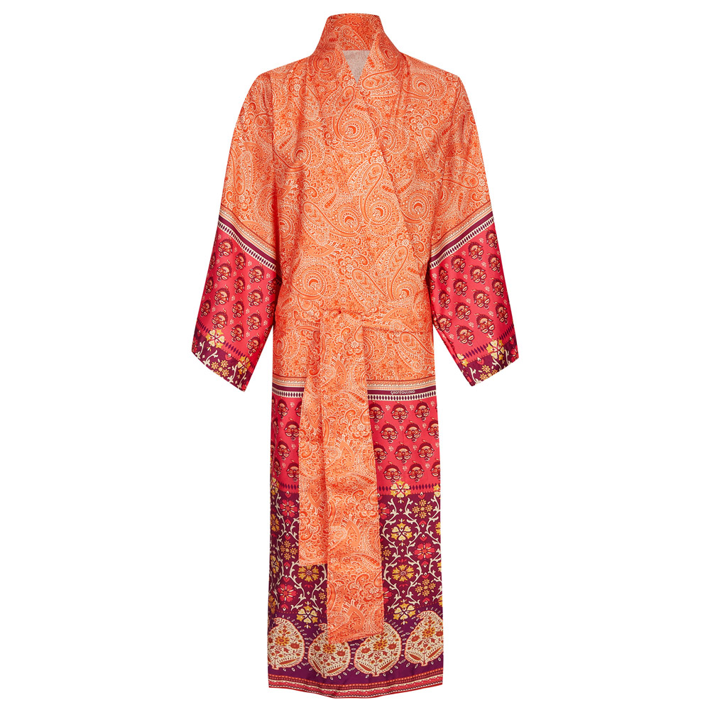 Kimono Vestaglia Laglio O1 arancione Bassetti Granfoulard 