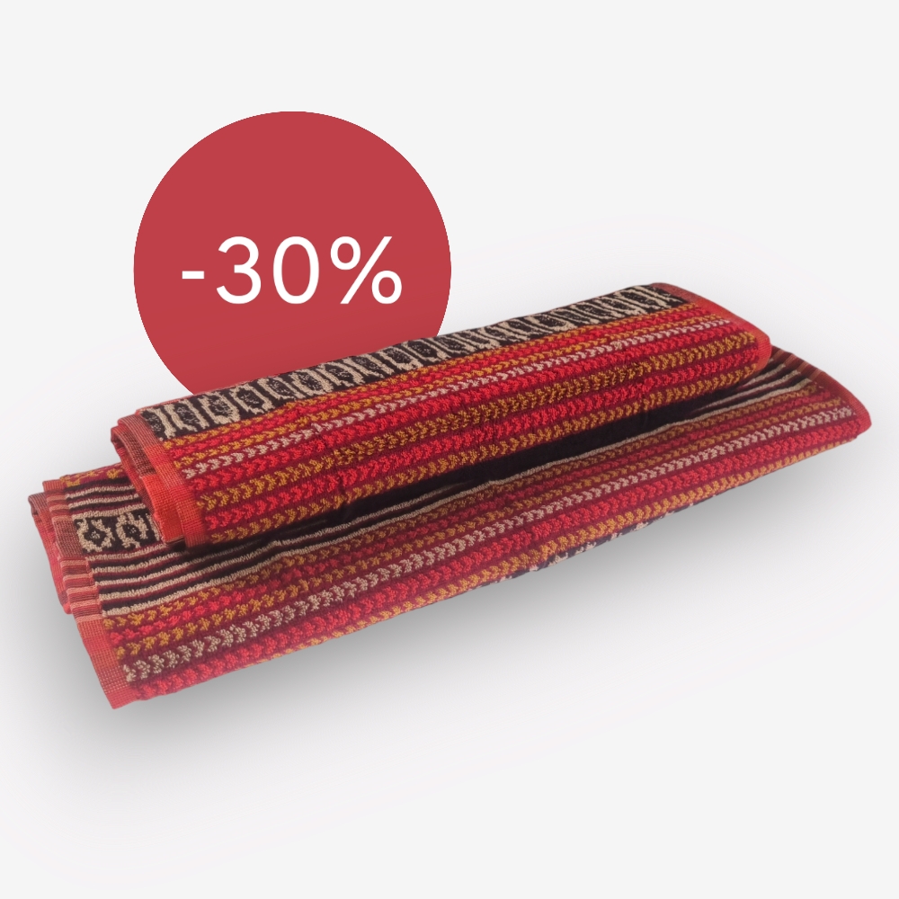 Set asciugamani da bagno Bassetti Granfoulard ROCCARASO Rosso