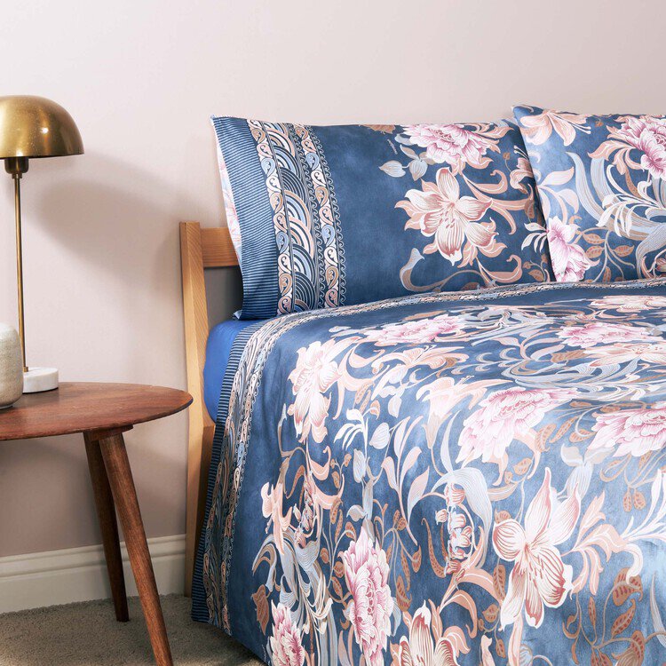 Trapunta Matrimoniale Bassetti Granfoulard IMPERIA | 100% Cotone 260x260 Cm, Colore Blu B1, Anallergica