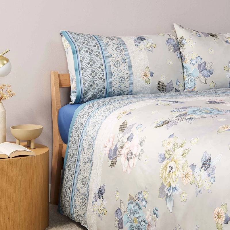 Copripiumino in raso Granfoulard Bassetti Matrimoniale Hanami G1