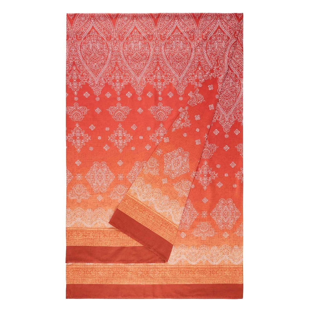 Bassetti Granfoulard Telo arredo 270x270 Kerala O1 – Arancio e rosso orientale