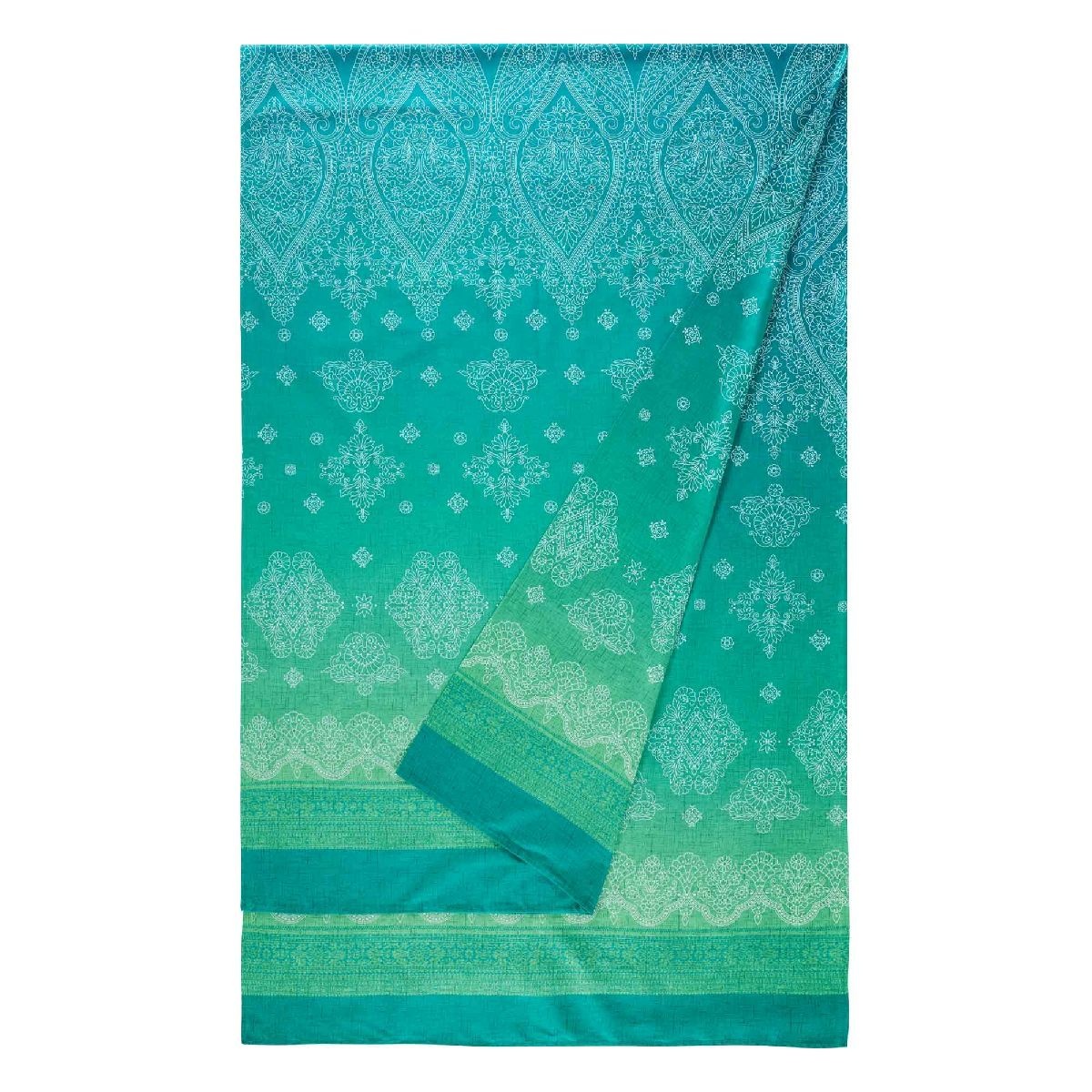 Bassetti Granfoulard Telo arredo 350x270 Kerala V1 – Maxi formato petrolio e verde