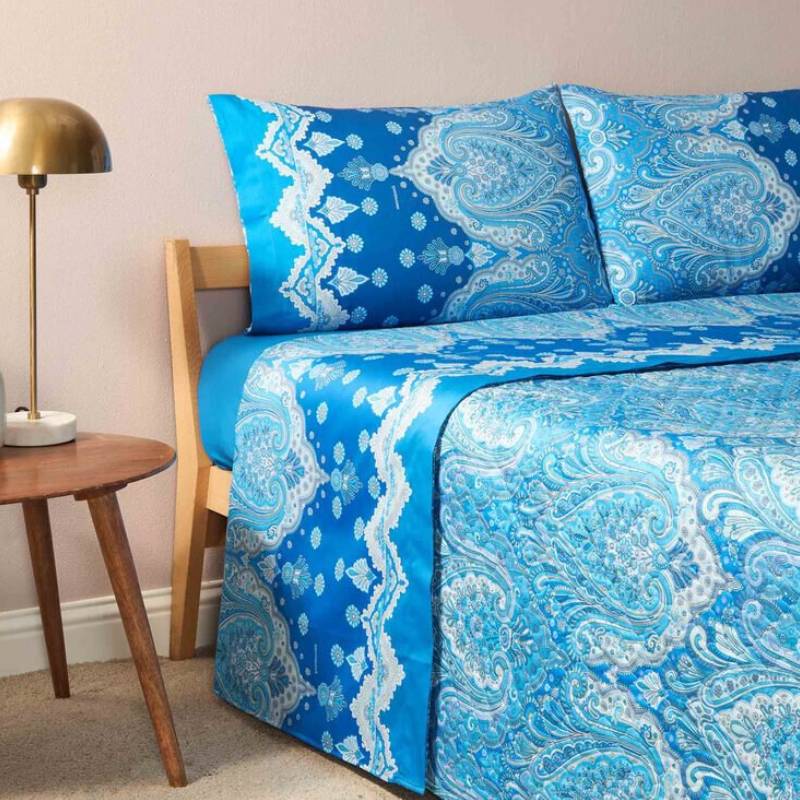 Lenzuola Matrimoniali Bassetti Granfoulard Isolabella in Raso B1