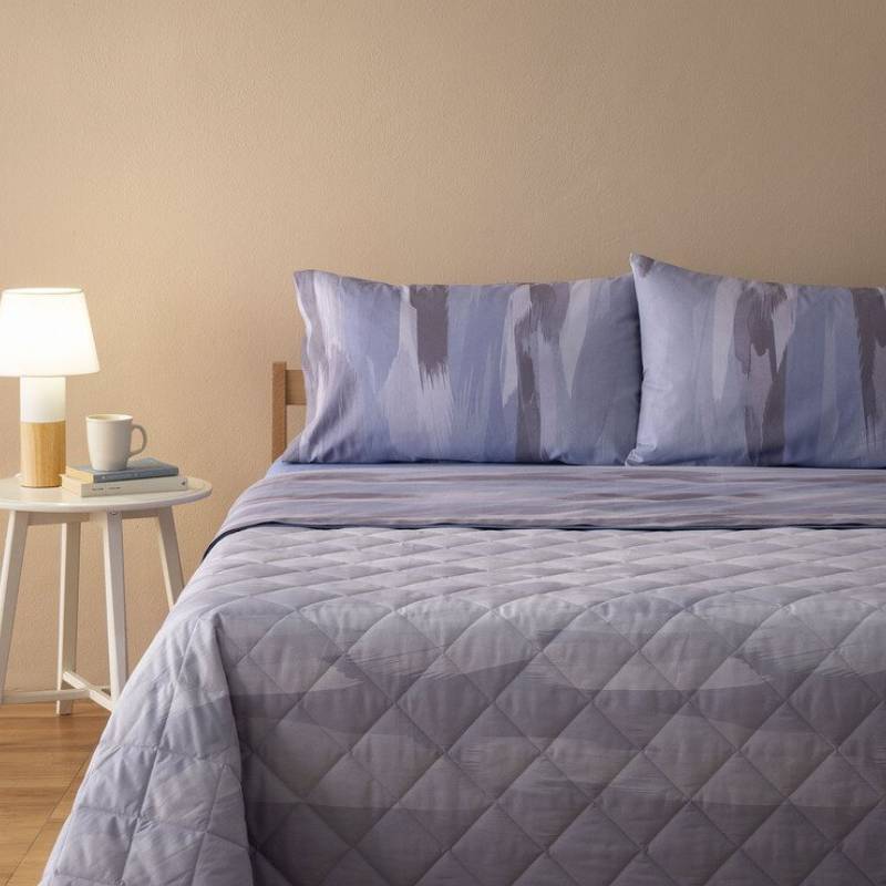 Completo lenzuola in cotone Bassetti TOKEN G1 effetto sfumato