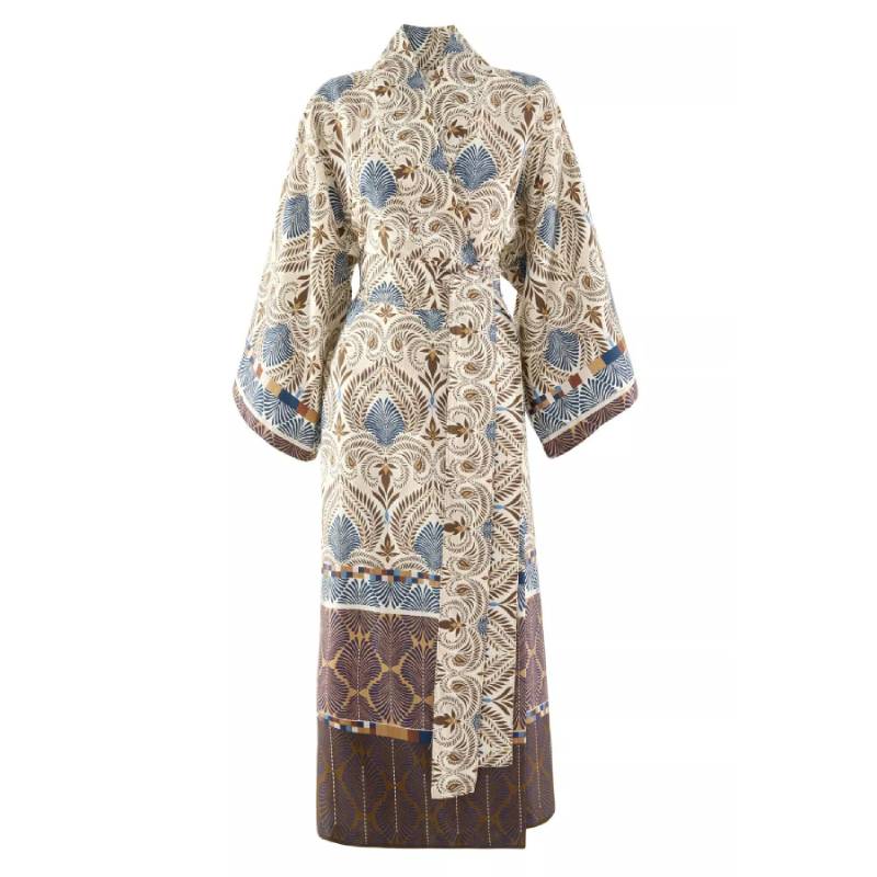 Kimono Bassetti Nairobi M1 - Eleganza etnica nei toni del caffè