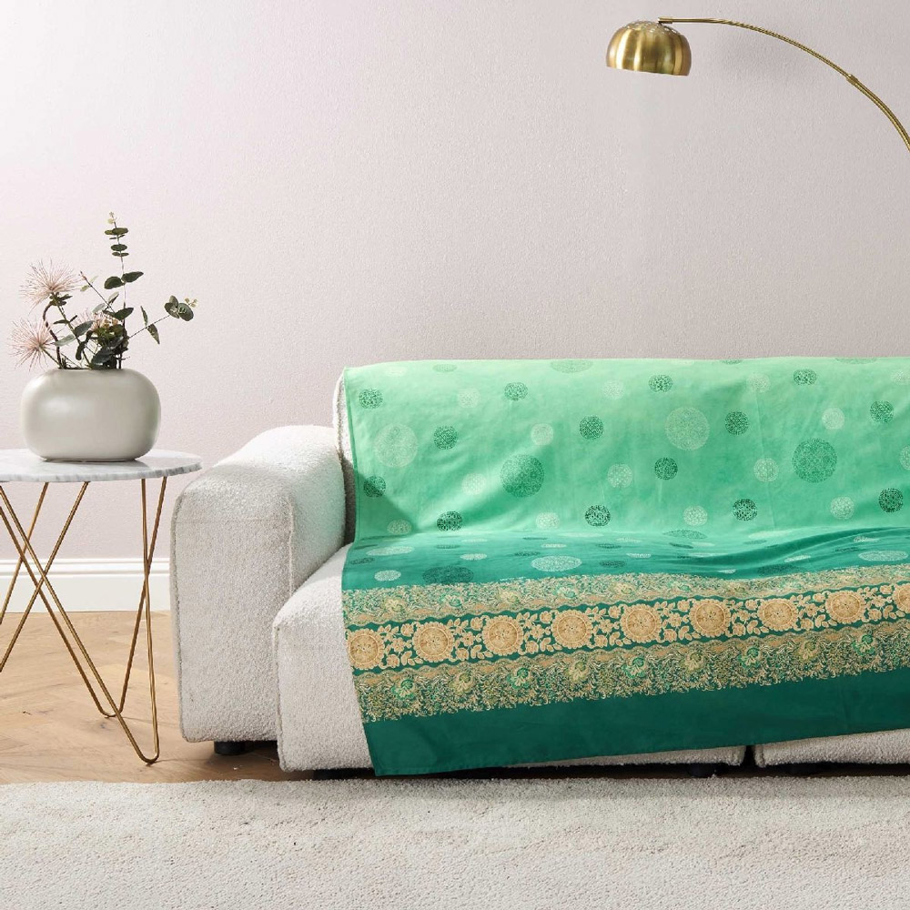 Telo Arredo Bassetti Granfoulard Pallavicino V1 Verde Oliva – 270x270 cm
